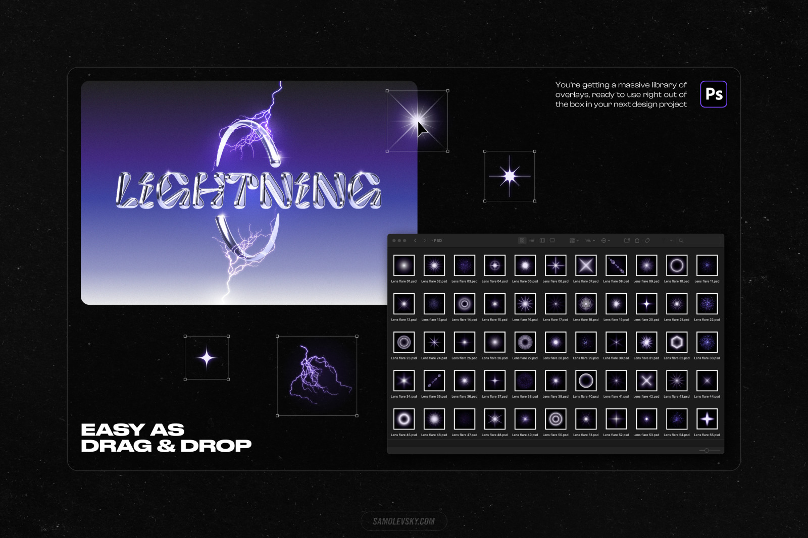 Lightning bolts & lens flares bundle Lightning bolts & lens flares bundle