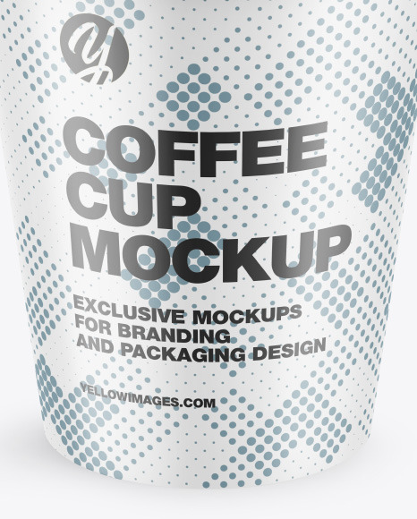 Matte Coffee Cup Mockup