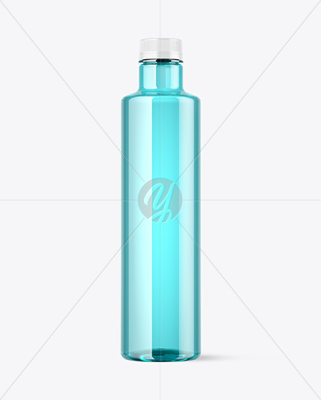 Colored Plastic Bottle Mockup