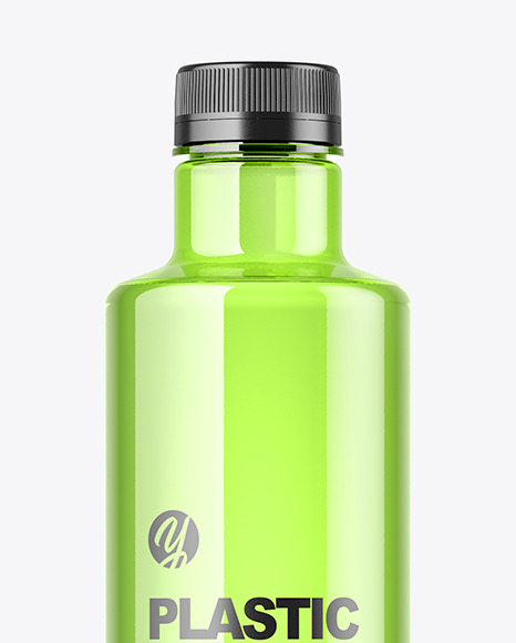 Colored Plastic Bottle Mockup