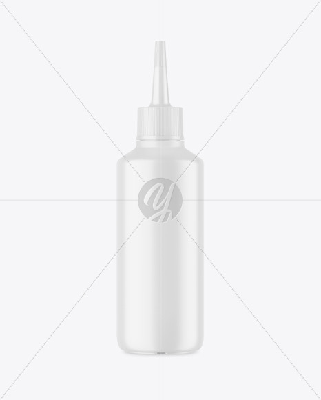 Matte Plastic Bottle w/ Spout Cap Mockup