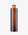 Amber Plastic Bottle Mockup