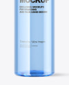 Blue Plastic Water Bottle Mockup