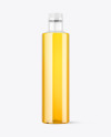 Clear Plastic Apple Juice Bottle Mockup