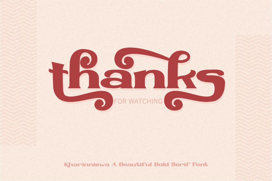 Kharinniswa - A Beautiful Bold Serif Font Kharinniswa - A Beautiful Bold Serif Font