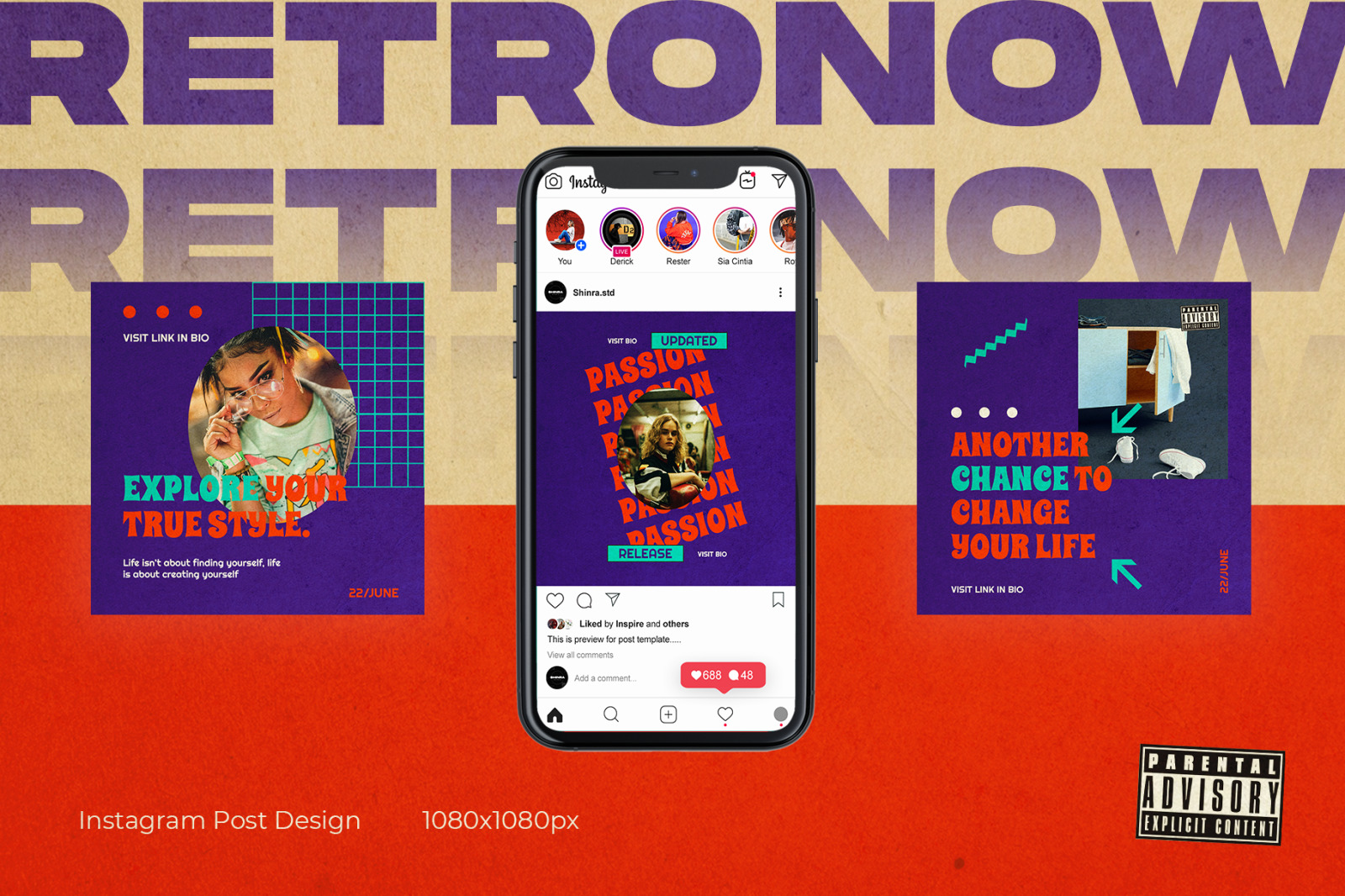 Retronow Instagram Template Retronow Instagram Template