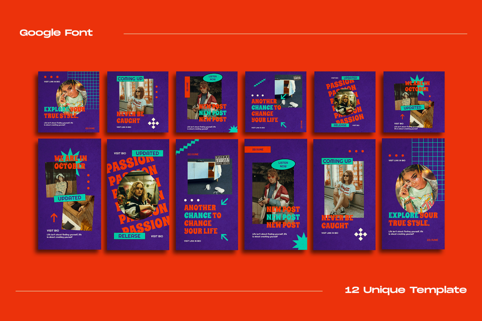 Retronow Instagram Template Retronow Instagram Template