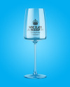 Clear Wine Glass Mockup