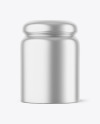 Matte Metalliс Storage Jar Mockup