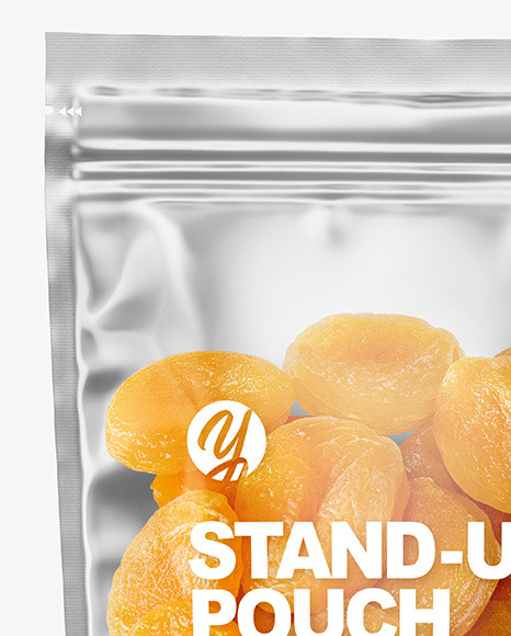 Clear Plastic Pouch w/ Dried Apricots Mockup