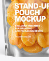 Clear Plastic Pouch w/ Dried Apricots Mockup