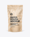 Kraft Paper Stand Up Pouch Mockup