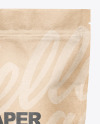 Kraft Paper Stand Up Pouch Mockup