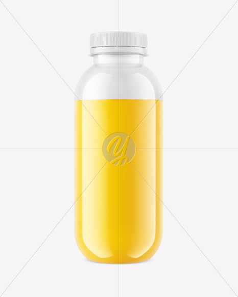 400 ml Orange Juice Bottle Mockup