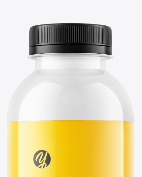 400 ml Orange Juice Bottle Mockup