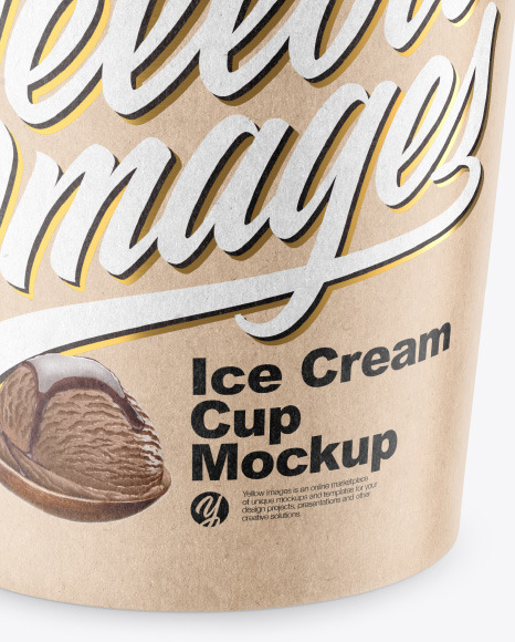 Kraft Ice Cream Cup Mockup