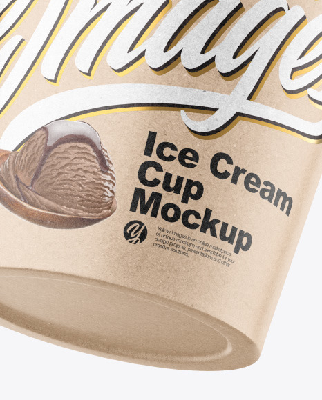 Kraft Ice Cream Cup Mockup