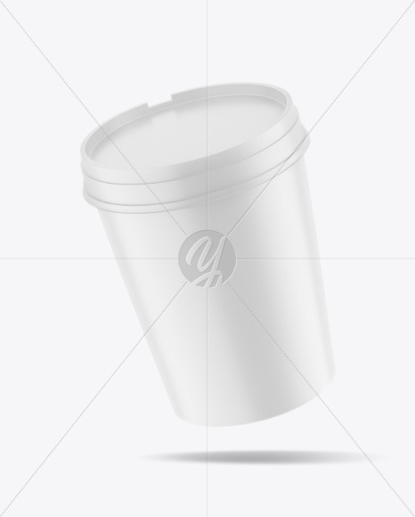 Matte Ice Cream Cup Mockup