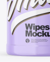 Glossy Wipes Jar Mockup