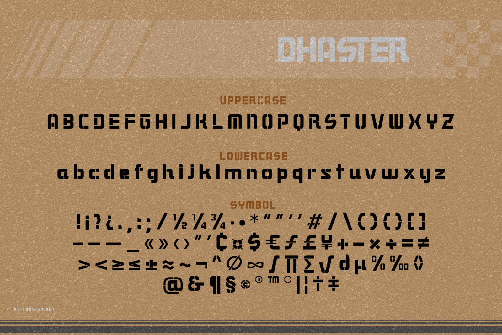 Dhaster Typeface