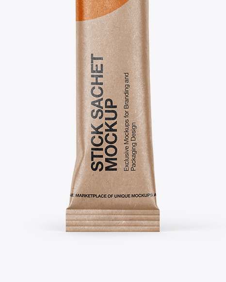 Kraft Stick Sachet Mockup