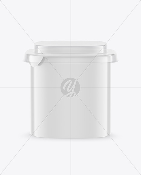 Glossy Plastic Container Mockup