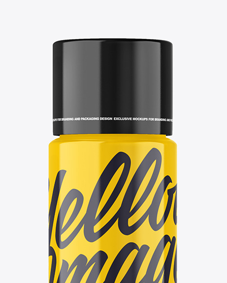Glossy Plastic Bottle Mockup
