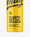 Glossy Plastic Bottle Mockup