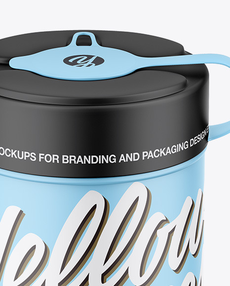 Matte Wipes Jar Mockup