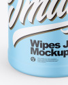 Matte Wipes Jar Mockup