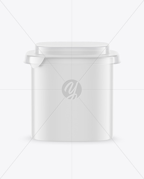 Matte Plastic Container Mockup