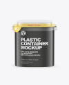 Matte Plastic Container Mockup