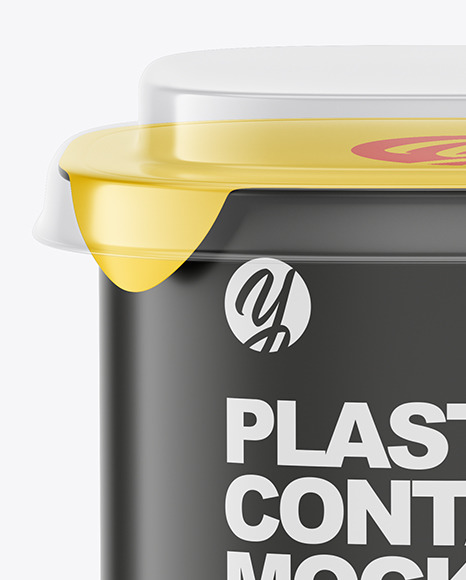 Matte Plastic Container Mockup