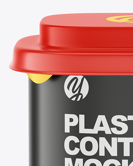 Matte Plastic Container Mockup