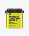 Metallic Container Mockup