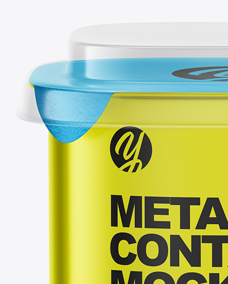 Metallic Container Mockup