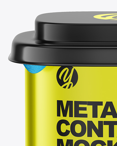 Metallic Container Mockup