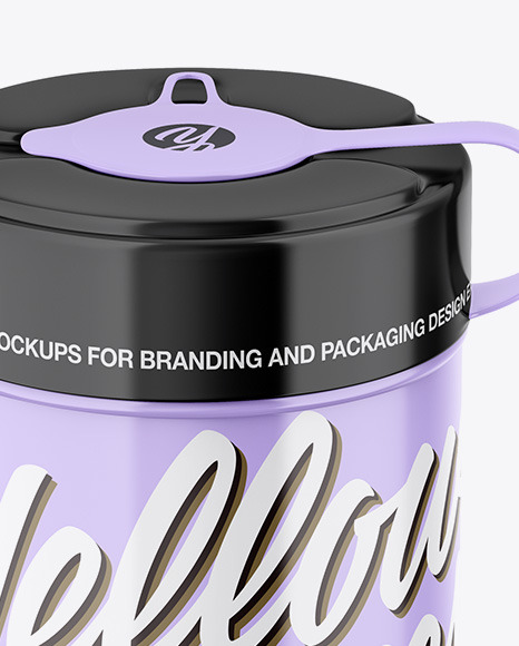 Glossy Wipes Jar Mockup