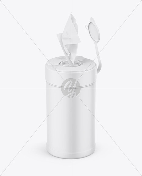 Matte Wipes Jar Mockup