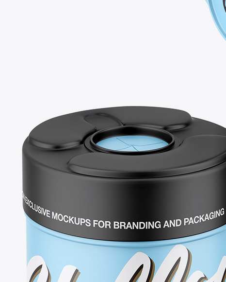 Matte Wipes Jar Mockup