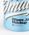 Matte Wipes Jar Mockup