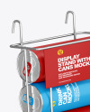 Display Stand w/ Matte Cans Mockup