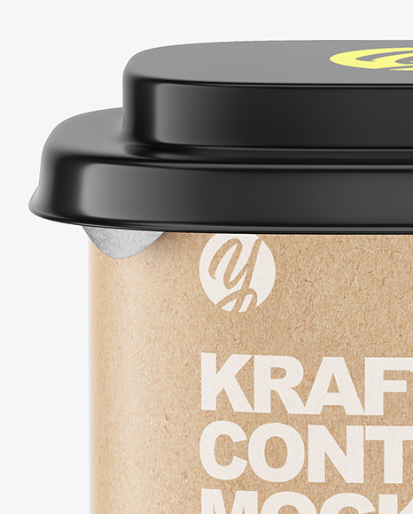 Kraft Paper Container Mockup