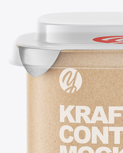 Kraft Paper Container Mockup