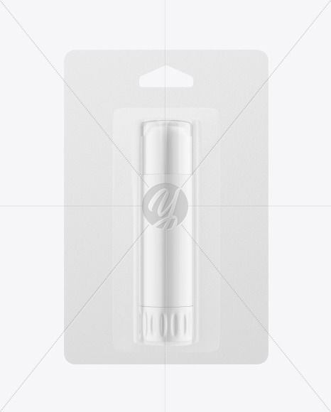 Matte Glue Stick Blister Pack Mockup