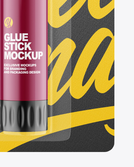 Matte Glue Stick Blister Pack Mockup