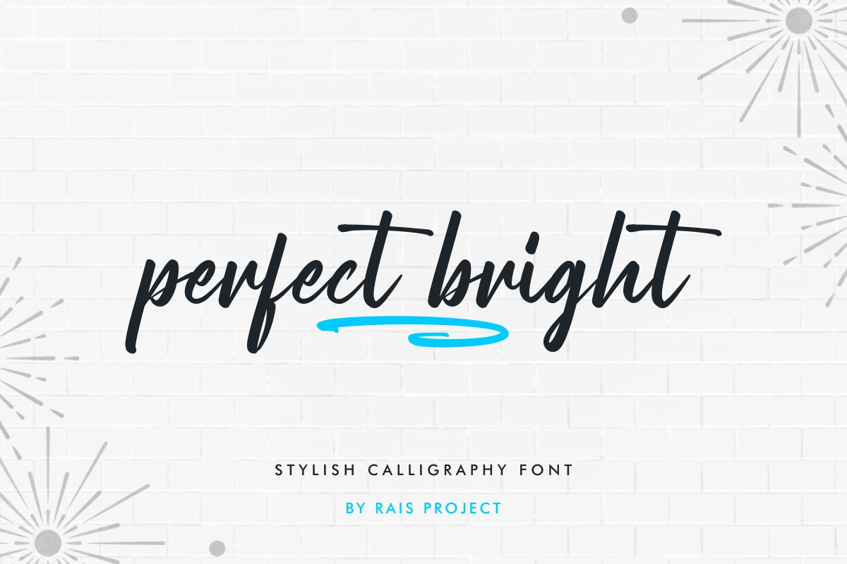 Perfect Bright Calligraphy Font