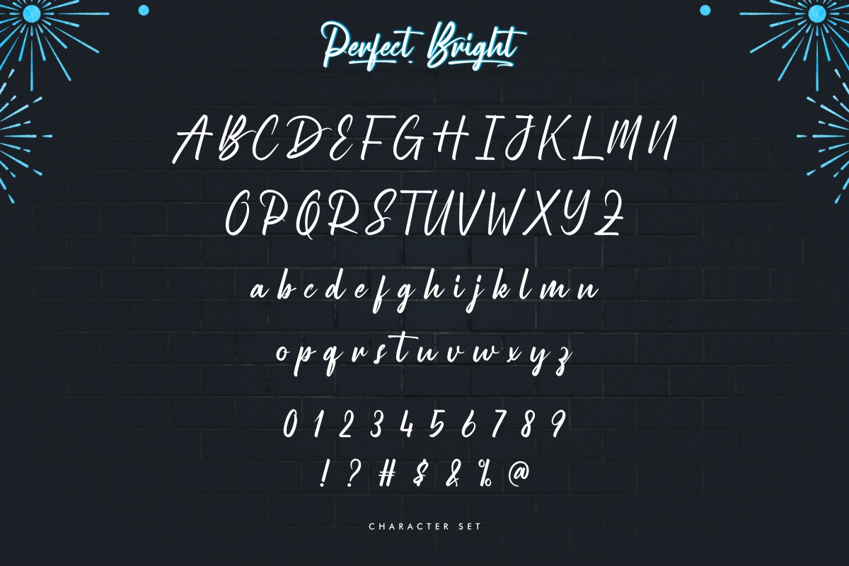 Perfect Bright Calligraphy Font