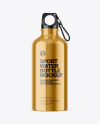 Brushed Metal Sport Bottle Mockup