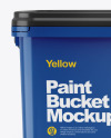 10L Glossy Paint Bucket Mockup